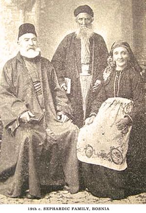 Sephardic family in Bosnia, 19th century