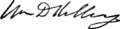 Signature of William Darrah Kelley (1814–1890)