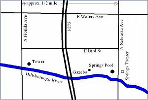 Sulpher Springs Water Tower Map
