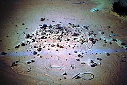 Surface find of Aboriginal camp. Menindee Lakes, N.S.W