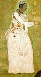 Tansen z Gwalior. (11. 8x6. 7cm) Mughal. 1585-90. Národní Muzeum, Nové Dillí..jpg