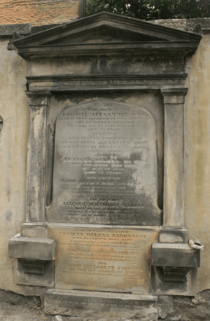 The grave of Sarah Siddons Mair, St Cuthbert's Churchyard, Edinburgh