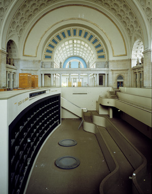 The ill-fated "National Visitor Center" slide-show area, dug beneath the floor of Washington, D.C.'s Union Station before a wholesale restoration in the 1980s LCCN2011636305