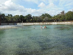 The swimming area at Lithia Springs Park, Florida January 4, 2015