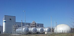 Tomaszów Mazowiecki w województwie łódzkim, PL, EU. EcoHydroCarbon (przetwarzanie odpadów polimerowych) na terenie dawnego Wistomu, CCO
