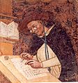 Tommaso da modena, ritratti di domenicani (Ugo di Provenza) 1352 150cm, treviso, ex convento di san niccolò, sala del capitolo