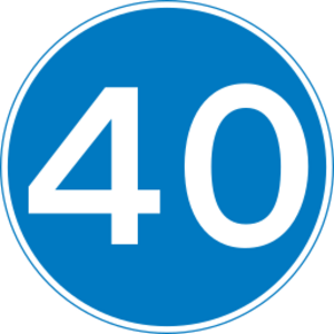 UK traffic sign 672v40