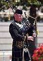 US Naval Academy Pipes and Drums bagpiper