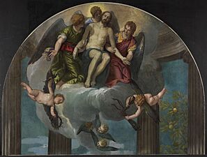 Veronese - Fragment of the Petrobelli Altarpiece - The Dead Christ with Angels