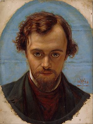 William Holman Hunt - Portrait of Dante Gabriel Rossetti at 22 years of Age - Google Art Project