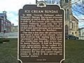 Wisconsin Historical Marker ice cream sundae