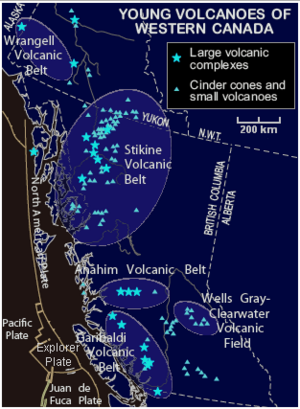 Young volcanoes of western Canada