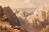 'View of the mountains round Kot Kangra', 1846 (2)