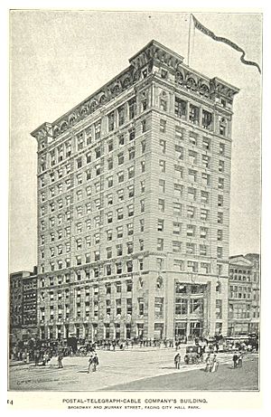 (King1893NYC) pg215 POSTAL-TELEGRAPH-CABLE COMPANY'S BUILDING, BROADWAY AND MURRAY STREET