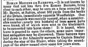 1860-11-24 - The Ipswich Journal - Sutton Hoo notice