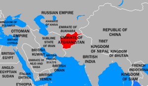 1914 map of Afghanistan