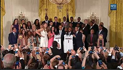 2014 UConn National Championship teams at the White House