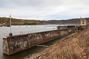 Allegheny River Lock and Dam No. 8 wide