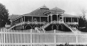 Bottomley residence in Grey Street Ipswich ca. 1917, later the Ipswich Club housef