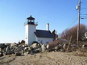 Bristol Ferry Lighthouse in Rhode Island