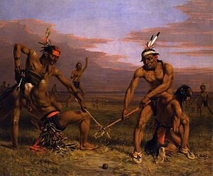 Charles Deas - Sioux playing ball