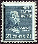 Chester A Arthur 1938 Issue-21c