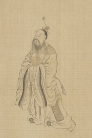 Chinese - The Twenty-Four Ministers of the Tang -T'ang- Dynasty Emperor Taizong -T'ai-Tsung- - Walters 3557 - Changsun Wuji