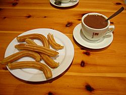 Chocolate with churros