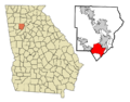 Cobb County Georgia Incorporated and Unincorporated areas Mableton Highlighted