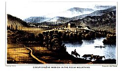 Coeur d'Alene Mission in the Rocky Mountains