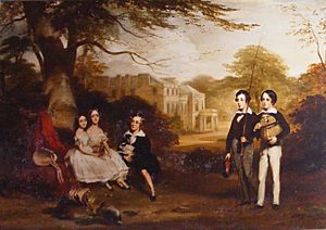 Conversation Pictures - Children of Colin Campbell of Colgrain and Camis Eskan by Daniel Macnee 1845
