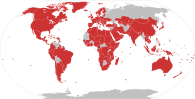 Countries at the state funeral of Elizabeth II