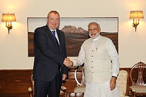 Deputy Chairman of the Government of the Russian Federation meets PM Modi