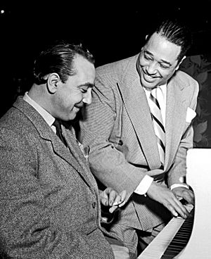 Django Reinhardt and Duke Ellington (Gottlieb)