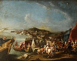 El Futuro Carlos III de España a caballo en Nápoles