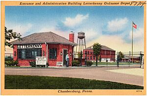 Entrance and administration building Letterkenny Ordnance Depot, Chambersburg, Penna (87714).jpg