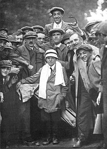 Francis Ouimet carried and Eddie Lowery 1913