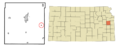 Franklin County Kansas Incorporated and Unincorporated areas Rantoul Highlighted