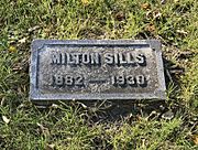 Grave of Milton Sills (1882–1930) at Rosehill Cemetery, Chicago 1