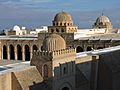 Great Mosque of Kairouan, flat roof and domes