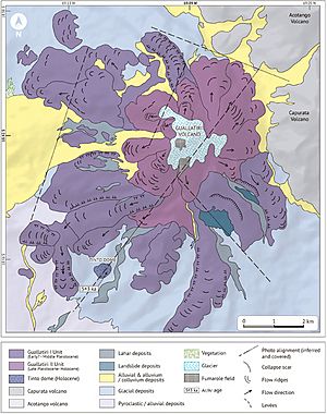 Guallatiri geological map