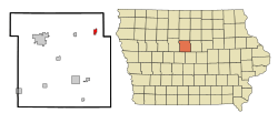 Location of Williams, Iowa
