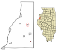 Henderson County Illinois Incorporated and Unincorporated areas Raritan Highlighted