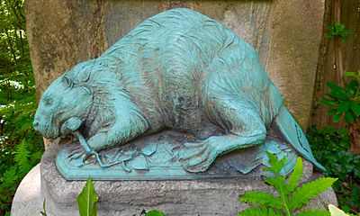 Historical Marker Minquas Path Beaver Sculpture