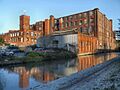 Huddersfield Narrow Canal, Wellington Mill (geograph 3259735)