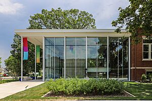 Indianola Carnegie Library Iowa Glass Addition 2019-2199