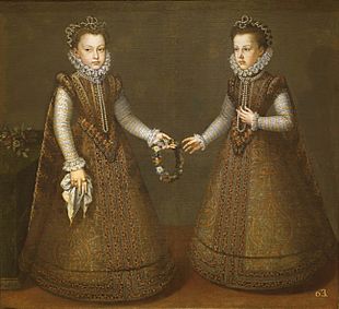 Infantas Isabella Clara Eugenia and Catalina Micaela of Spain