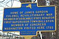 James Gordon Home marker, Ballston NY