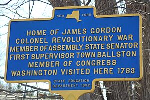 James Gordon Home marker, Ballston NY