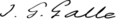 Johann Gottfried Galle Signature